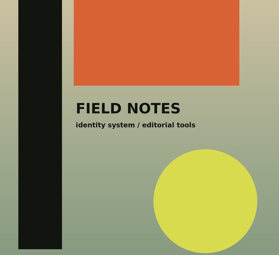 Field Notes project artwork